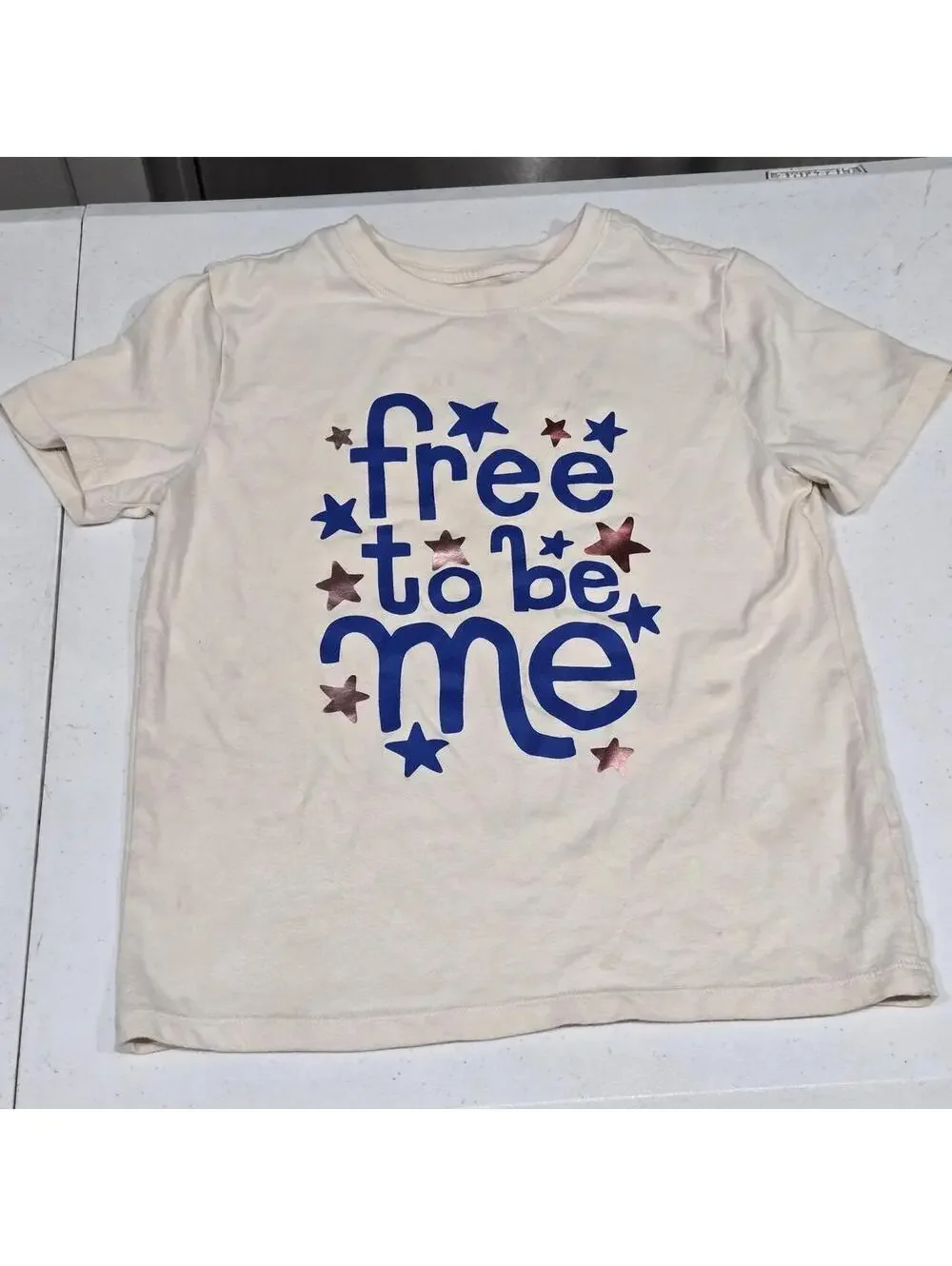 -Cream and blue
